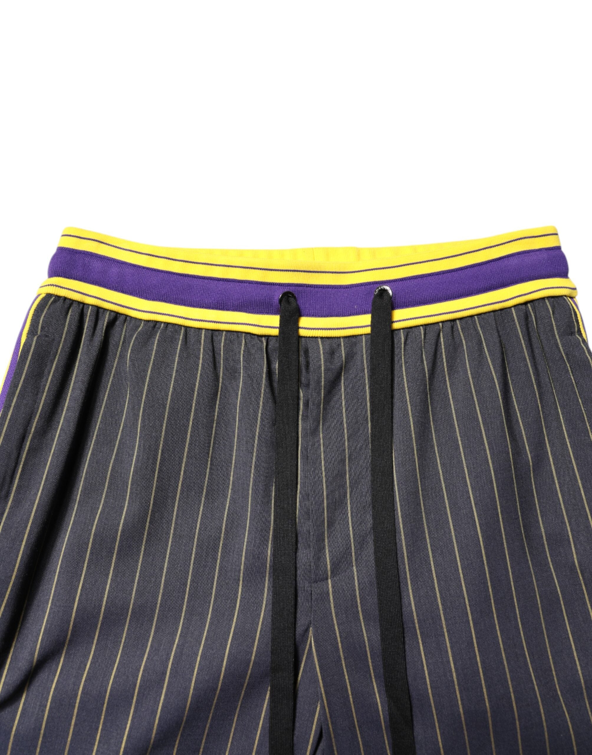 Dolce & Gabbana Multicolor Cotton Men Jogger Pants