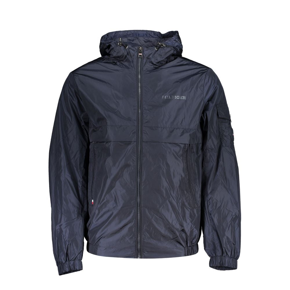 Veste en nylon bleu Tommy Hilfiger pour homme