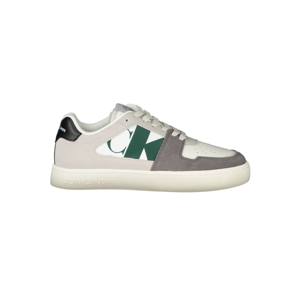 Baskets Calvin Klein blanches en polyester pour homme