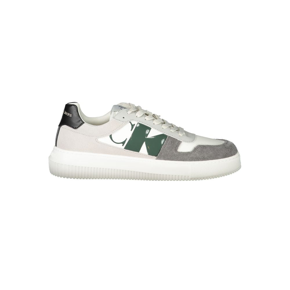 Baskets blanches en polyéthylène pour homme Calvin Klein