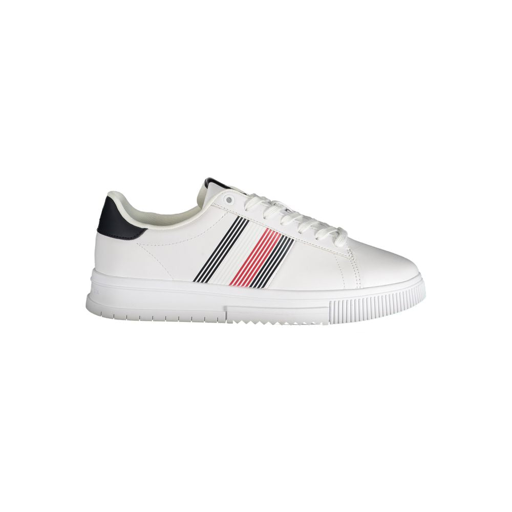 Baskets blanches en polyester Tommy Hilfiger