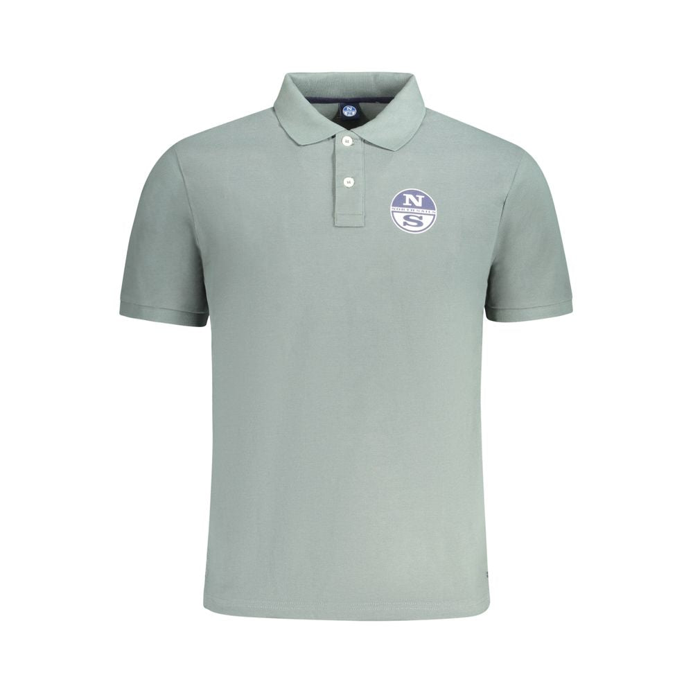 North Sails Herren Poloshirt aus grüner Baumwolle