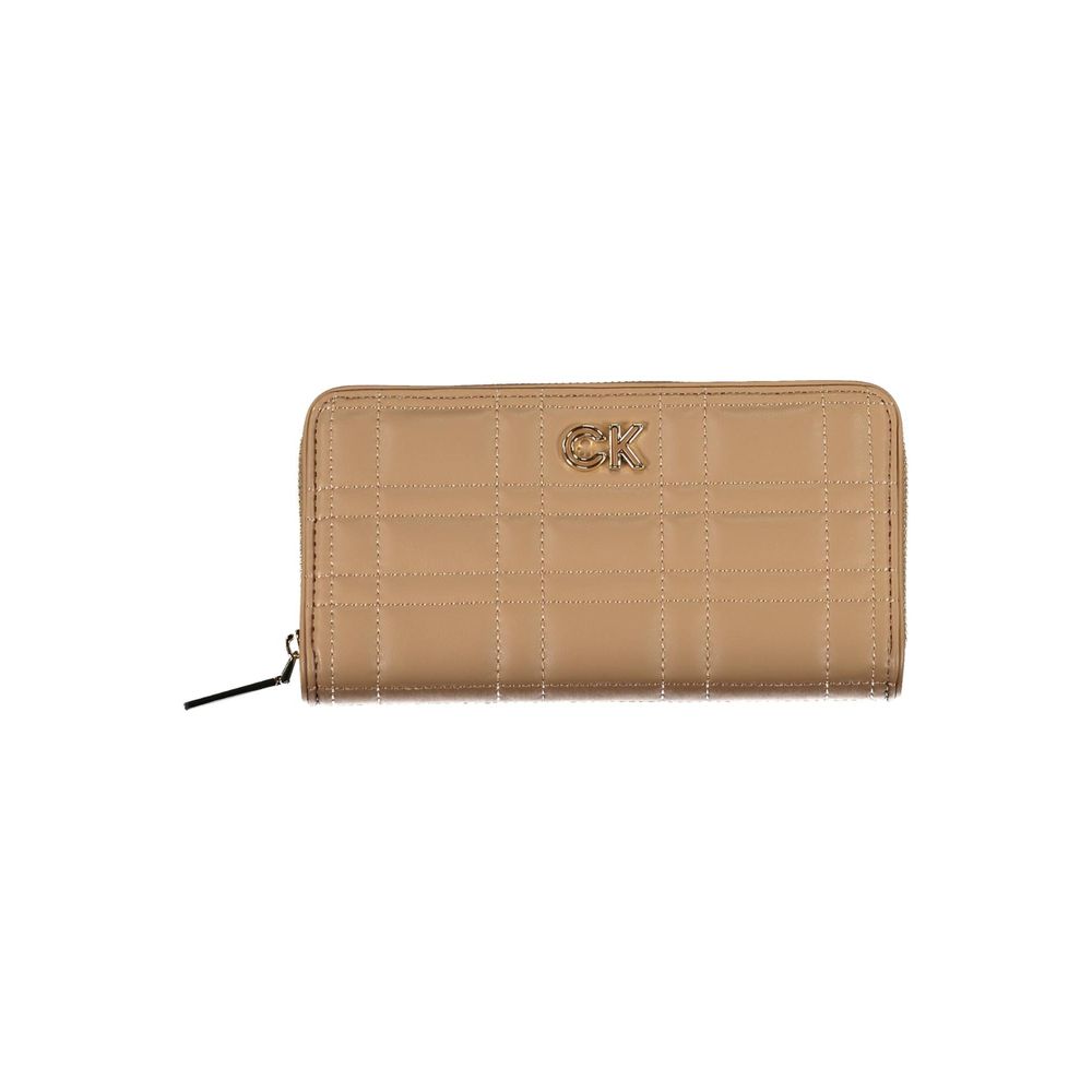 Calvin Klein Beige Polyester-Geldbörse