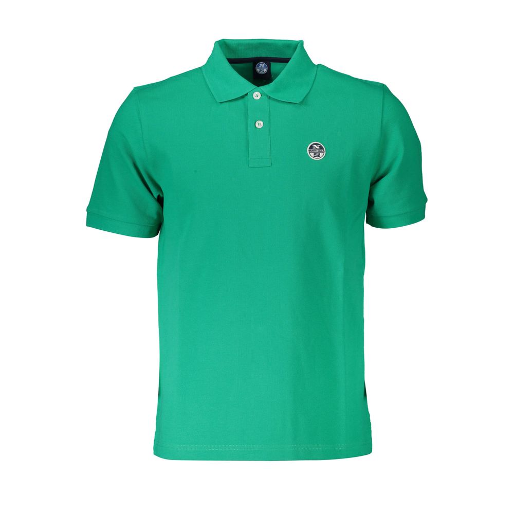 Grünes Poloshirt aus Baumwolle von North Sails