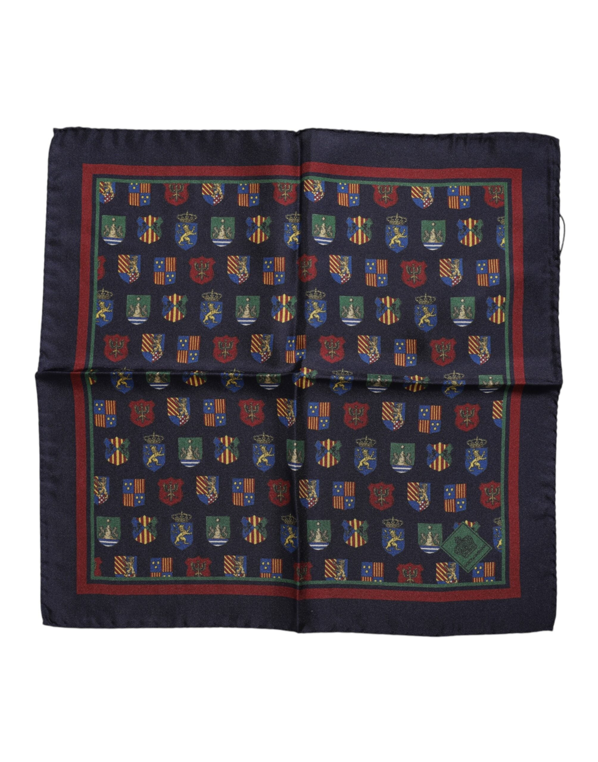 Foulard carré à médailles multicolores Dolce & Gabbana