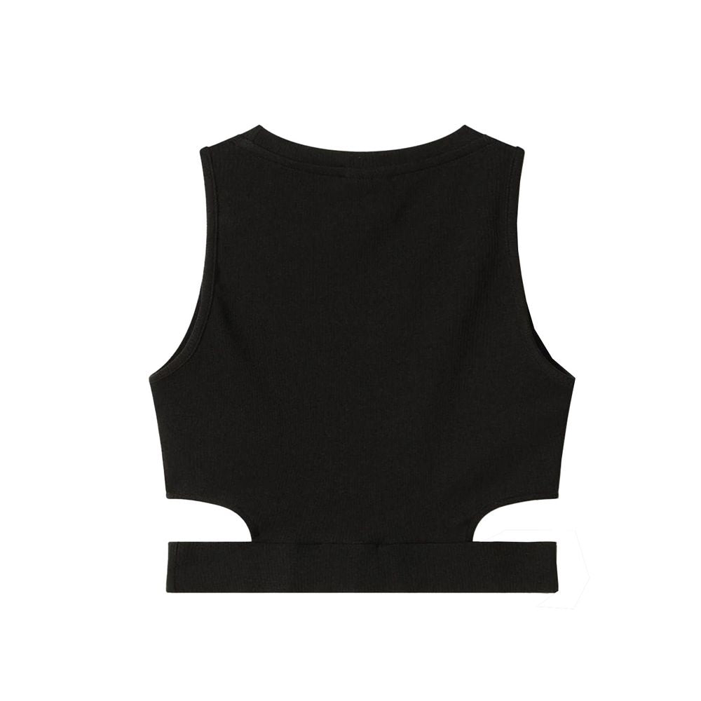 Comme Des Fuckdown Schwarzes Baumwoll-Damen-Top