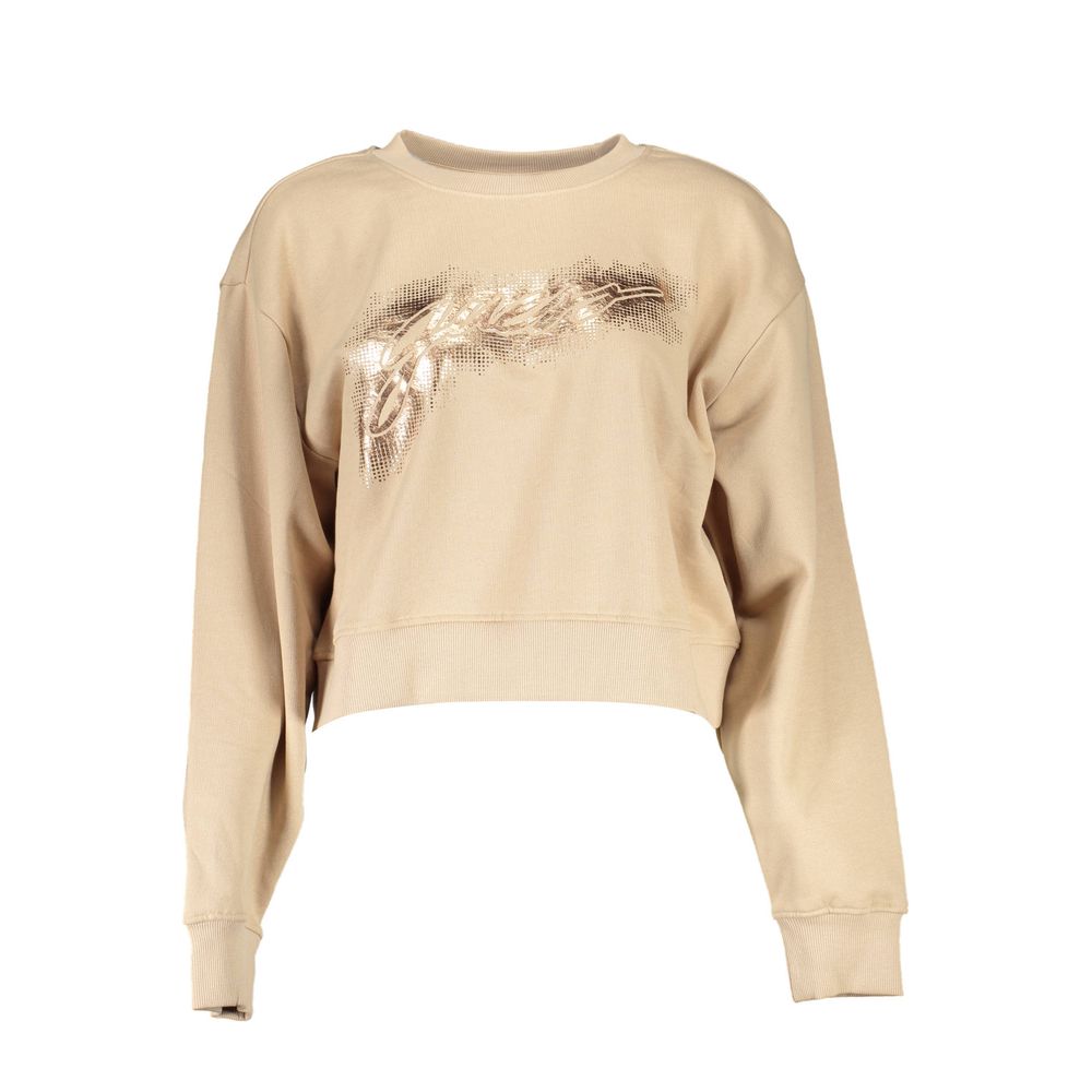 Pull en coton beige Guess Jeans
