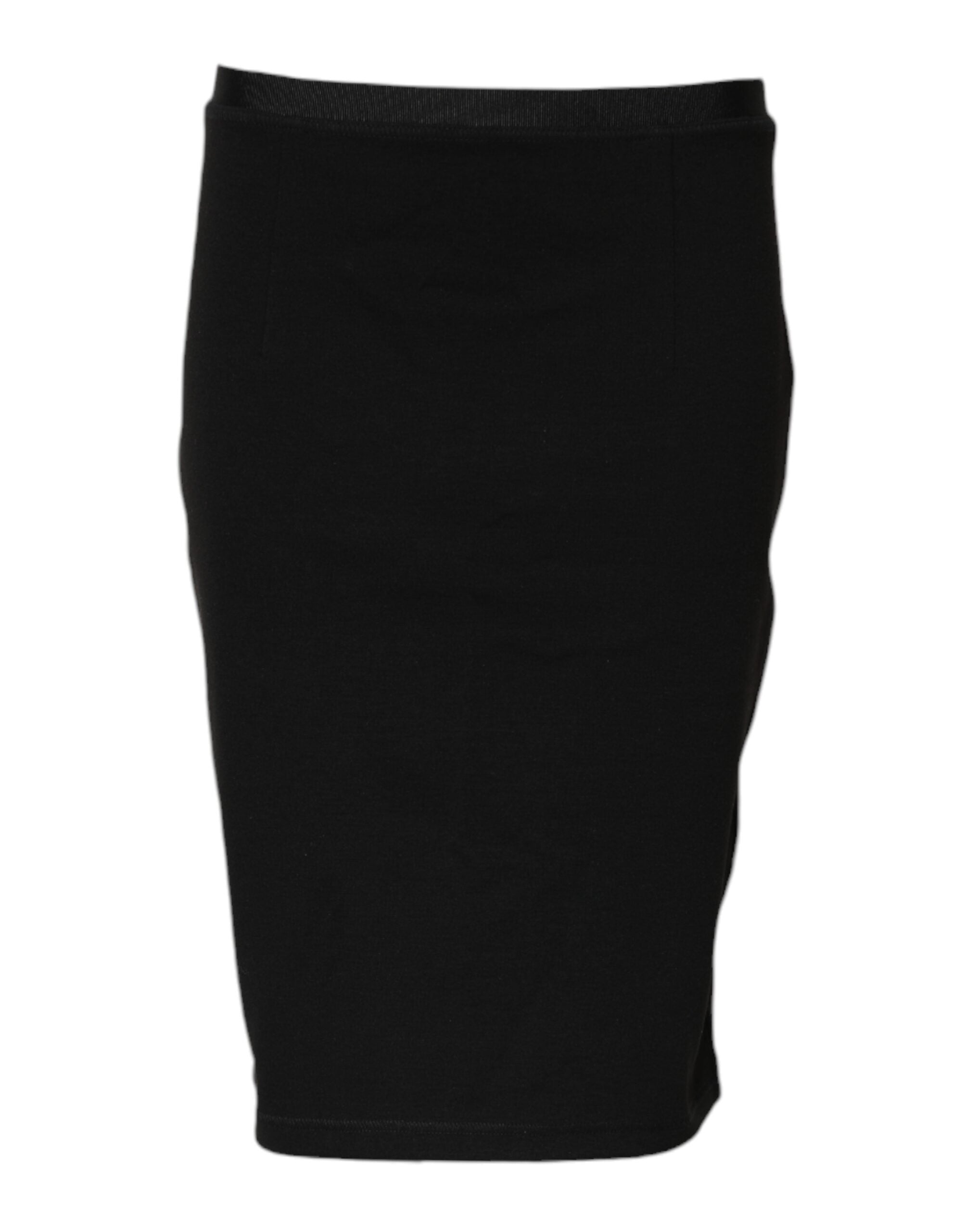 Jupe crayon noire en polyester GF Ferre, longueur genou