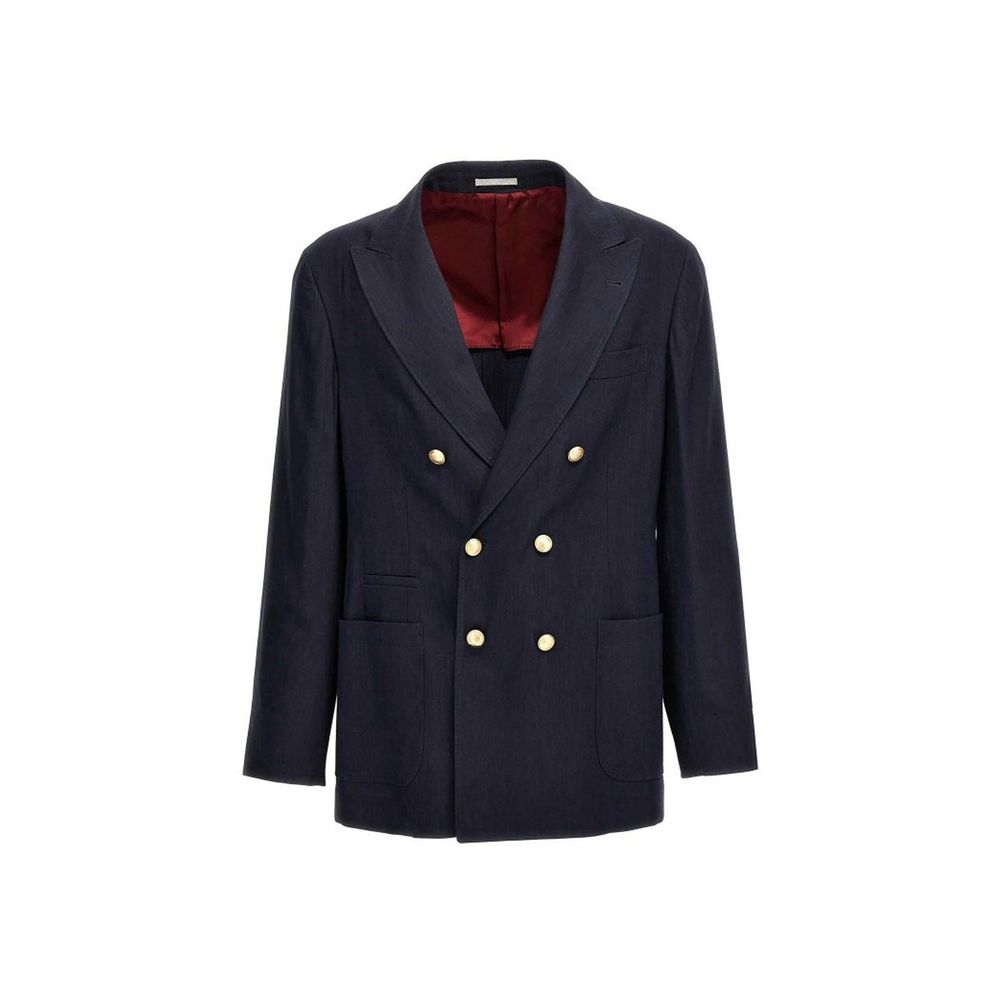 Brunello Cucinelli Leinen- und Wolljacke