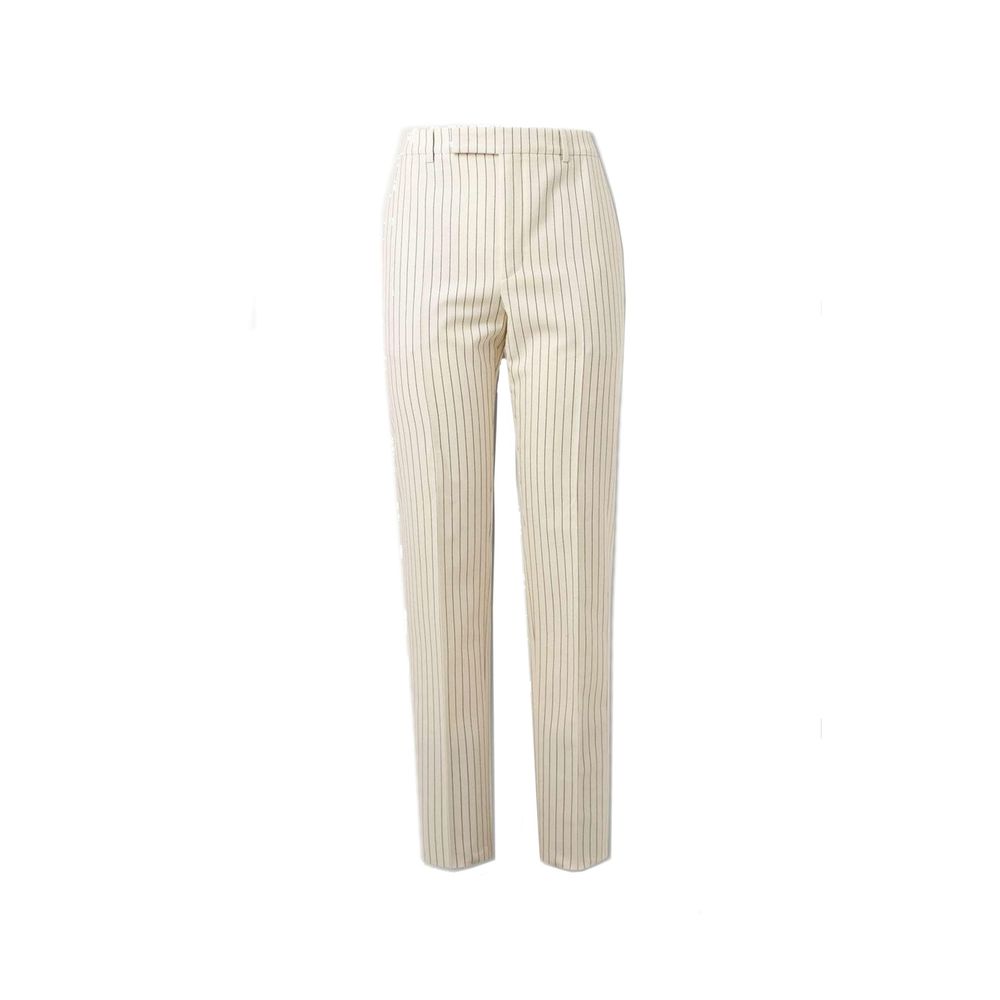 Pantalon rayé en laine Celine