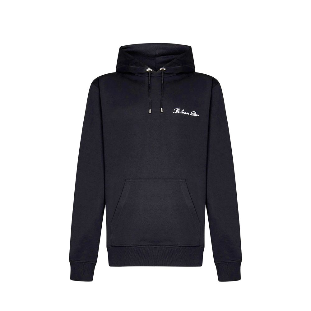 Sweat-shirt en coton avec logo Balmain