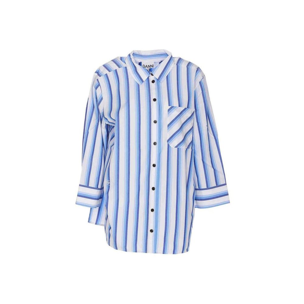 Chemise rayée en coton Ganni