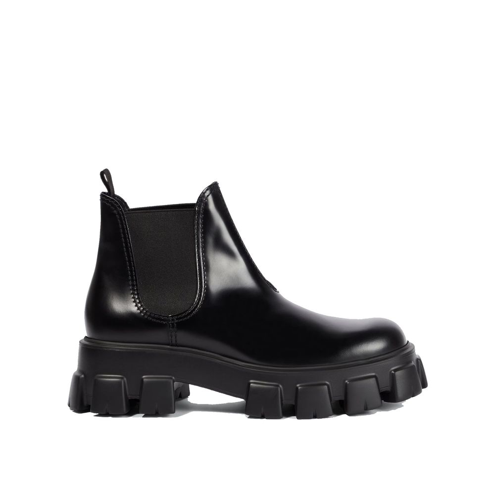 Bottines en cuir Prada Monolith