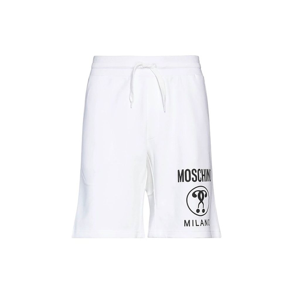 Short en coton avec logo Moschino Couture