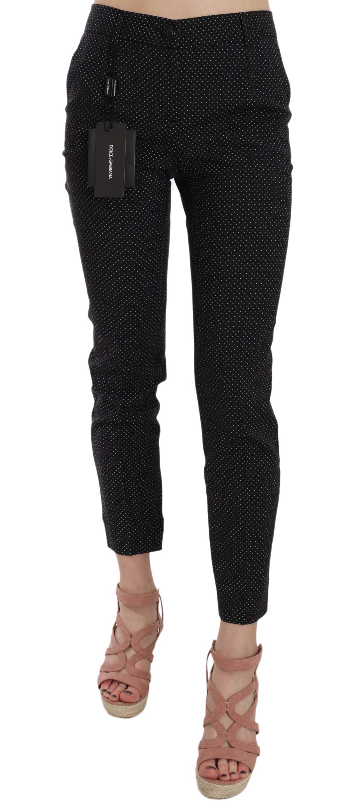 Dolce & Gabbana Elegante schwarze Hose aus Schurwolle