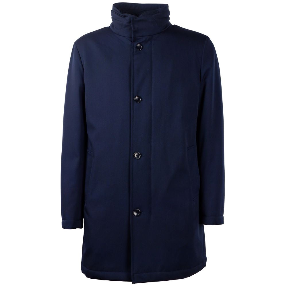 Veste homme en laine bleue fabriquée en Italie