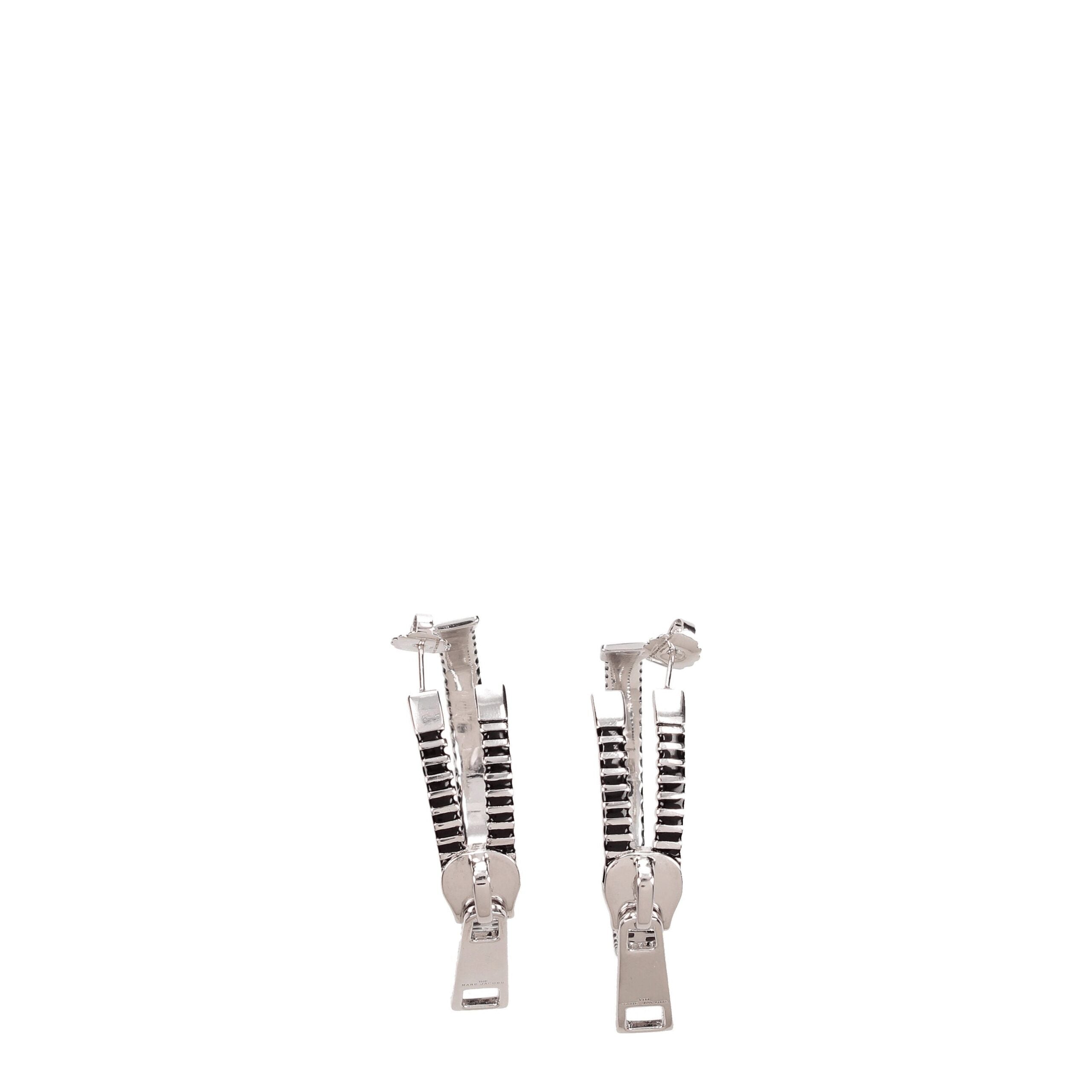 Boucle d'oreille Marc Jacobs en argent gris