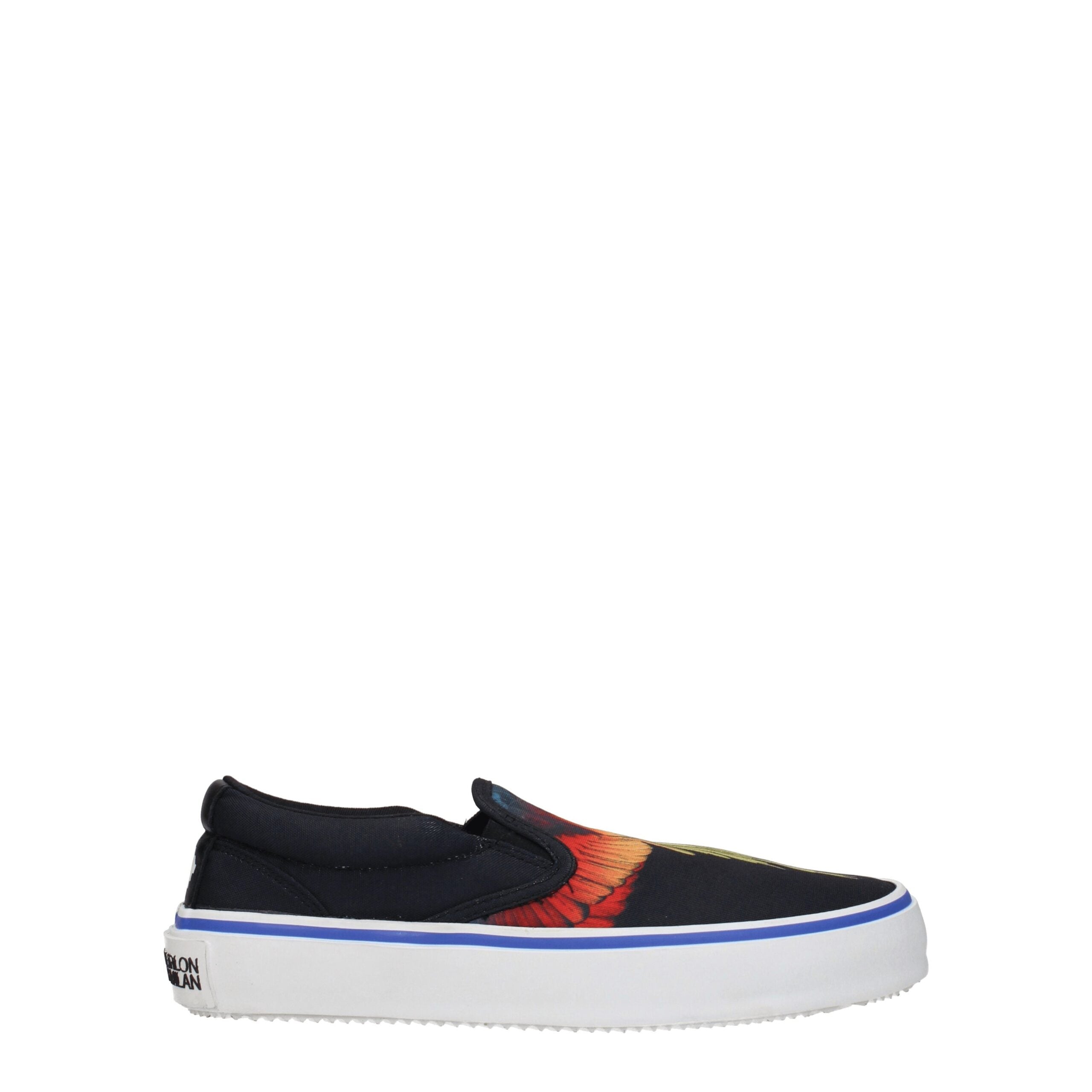 Marcelo Burlon Black Fabric Slip-On Loafer