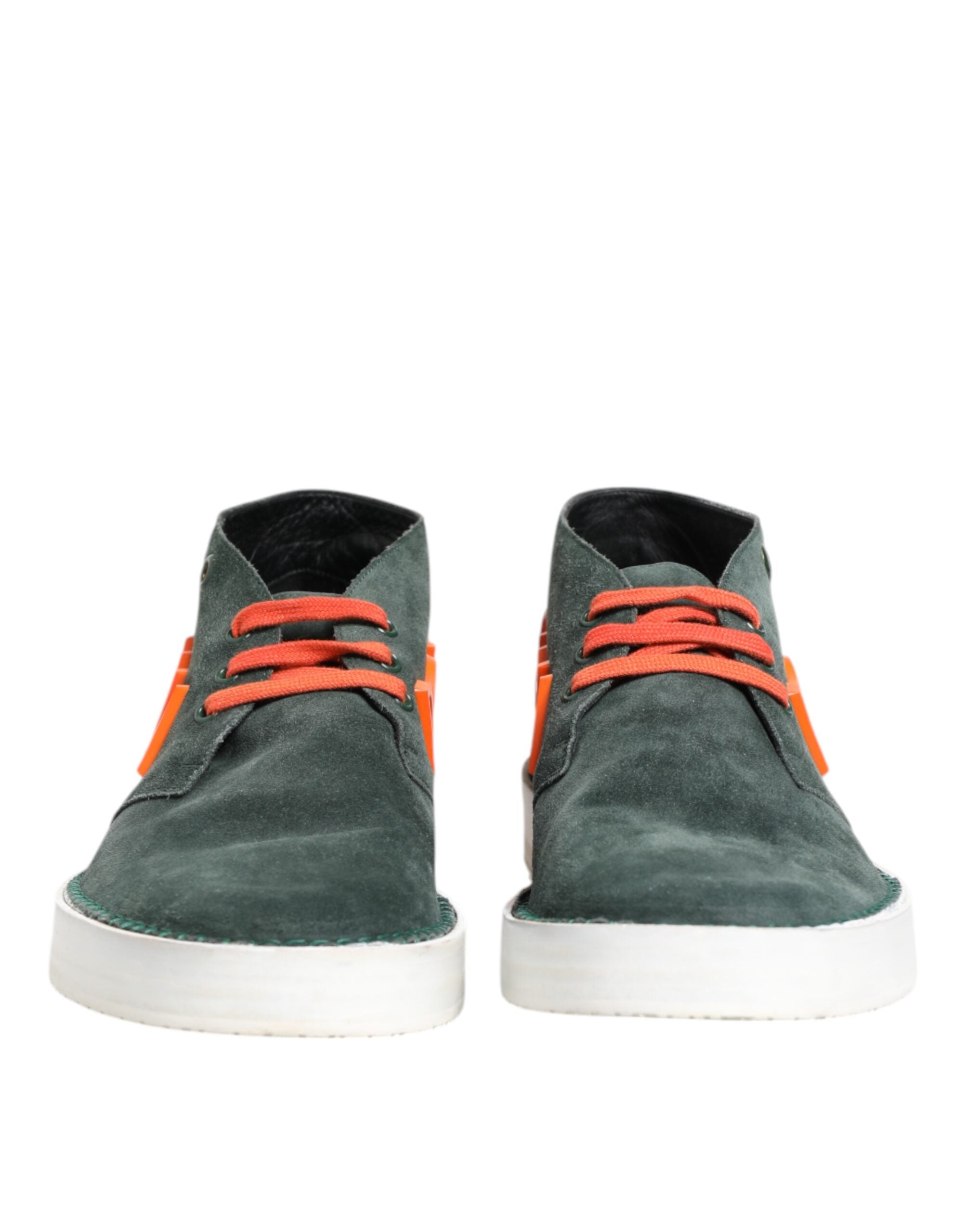 Dolce & Gabbana Grün Derby Logo Casual Herren Sneakers Schuhe