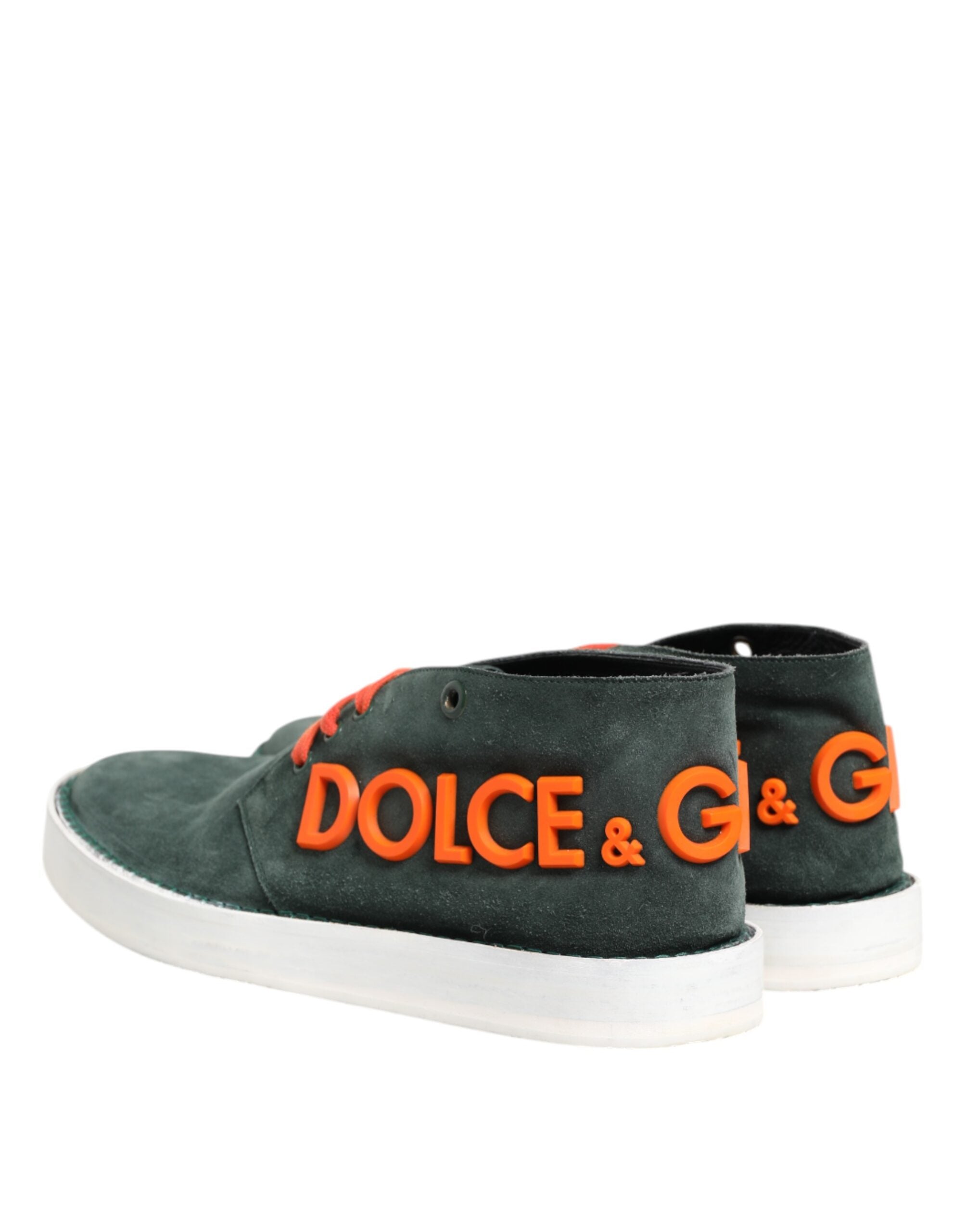 Dolce & Gabbana Grün Derby Logo Casual Herren Sneakers Schuhe