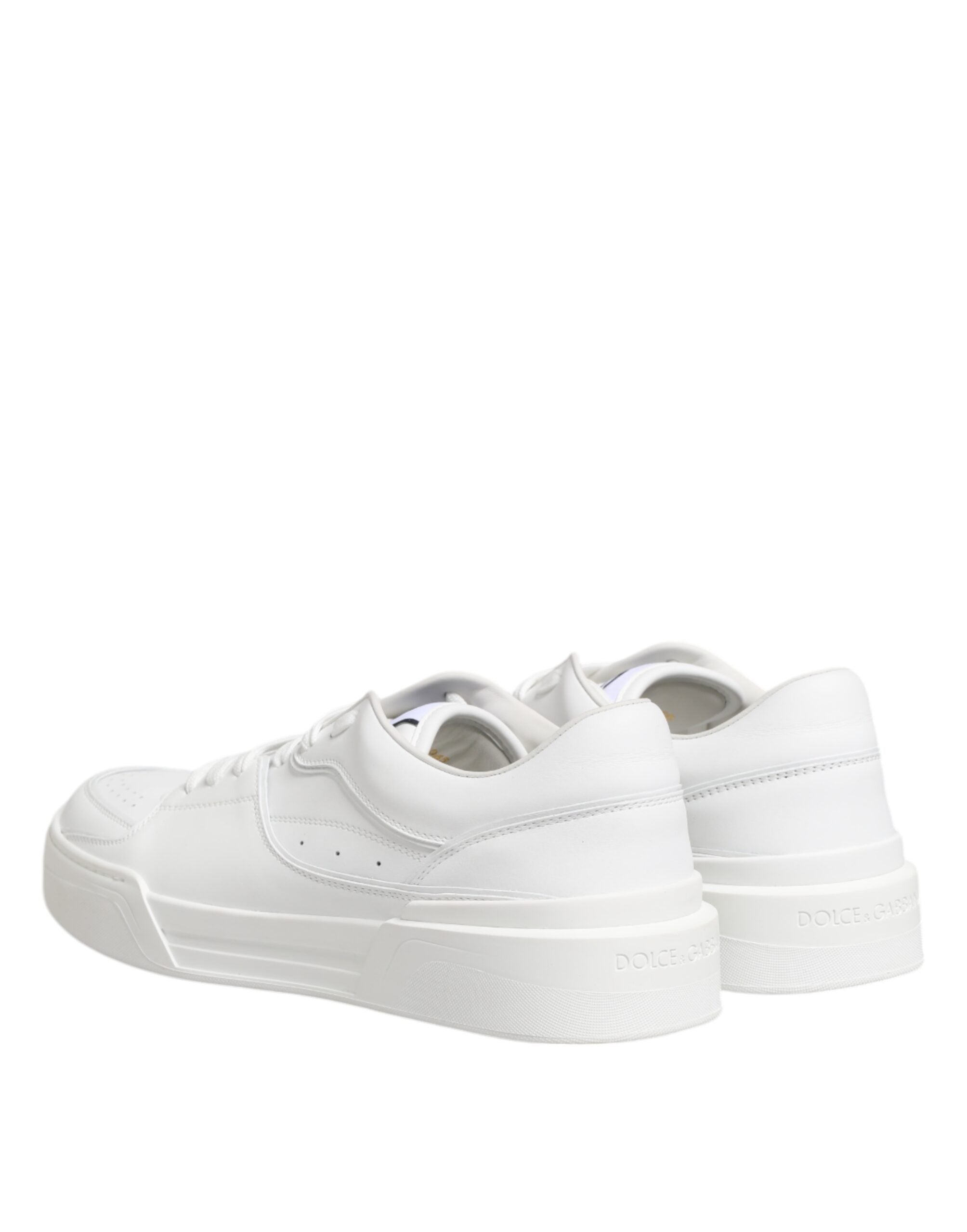 Dolce & Gabbana Weiße Miami Leder Low Top Sneakers Schuhe