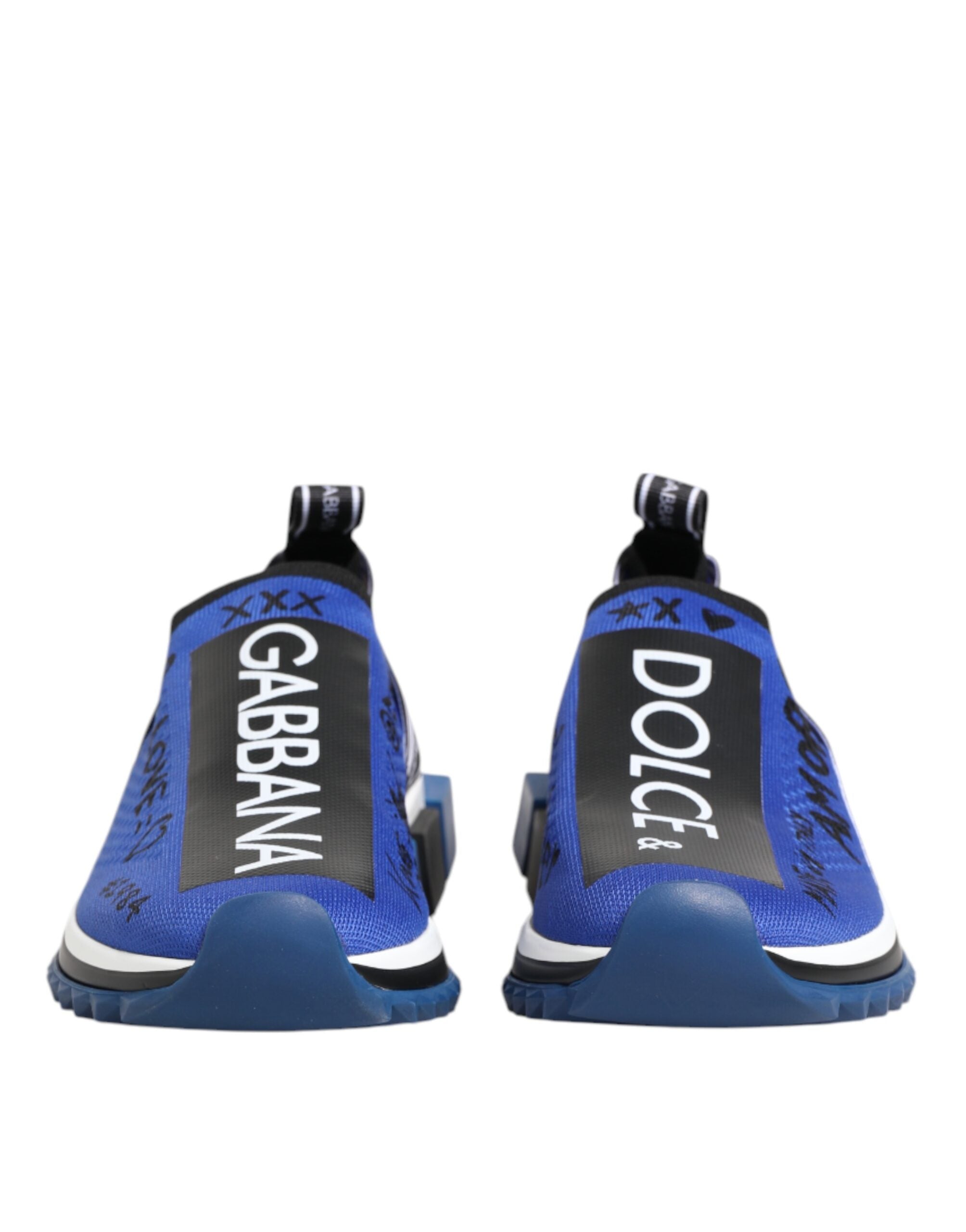 Dolce & Gabbana Blaues Logo Low Top Sorrento Sneakers Schuhe