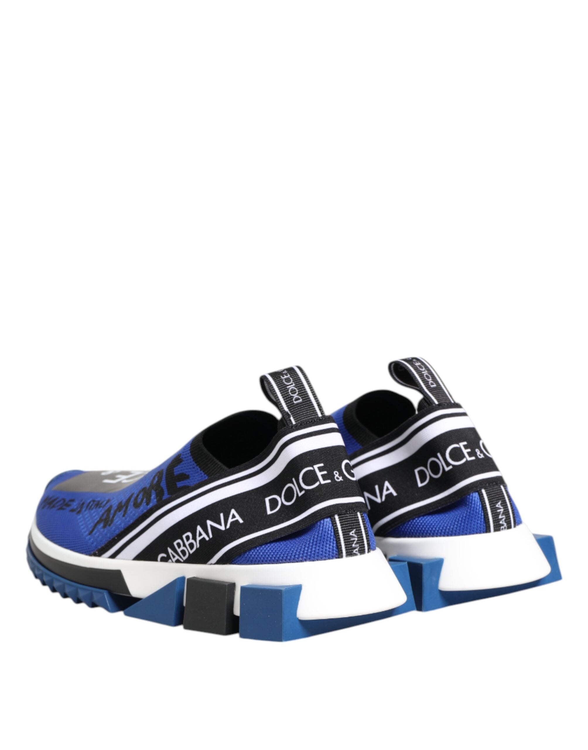 Dolce & Gabbana Blaues Logo Low Top Sorrento Sneakers Schuhe