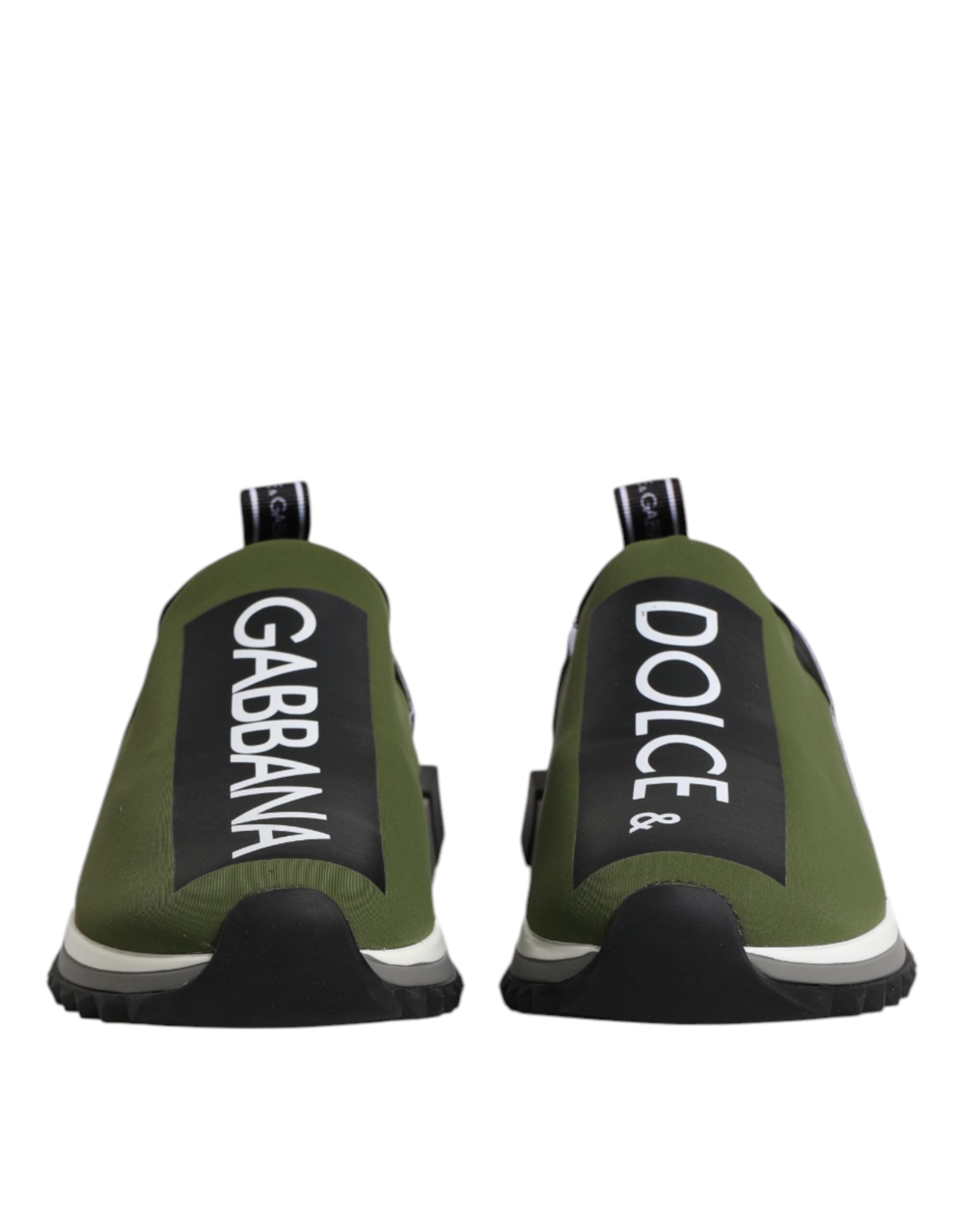 Dolce & Gabbana Grünes Logo Low Top Sorrento Herren Sneakers Schuhe