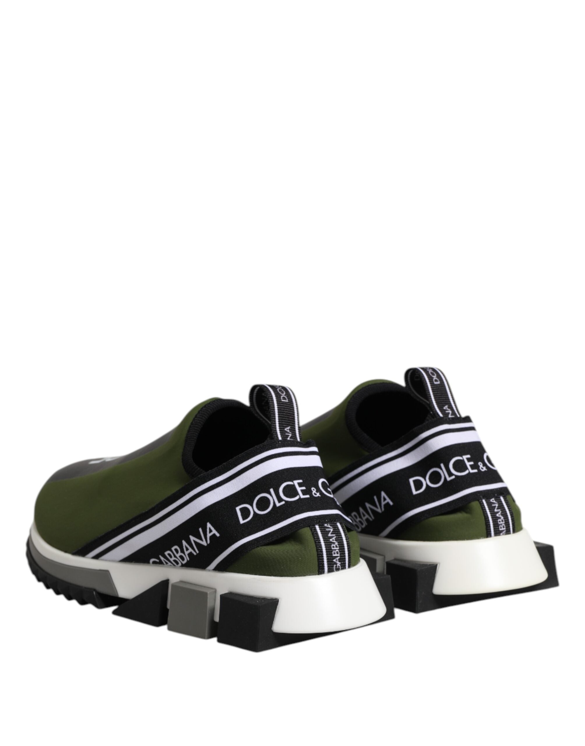 Dolce & Gabbana Grünes Logo Low Top Sorrento Herren Sneakers Schuhe