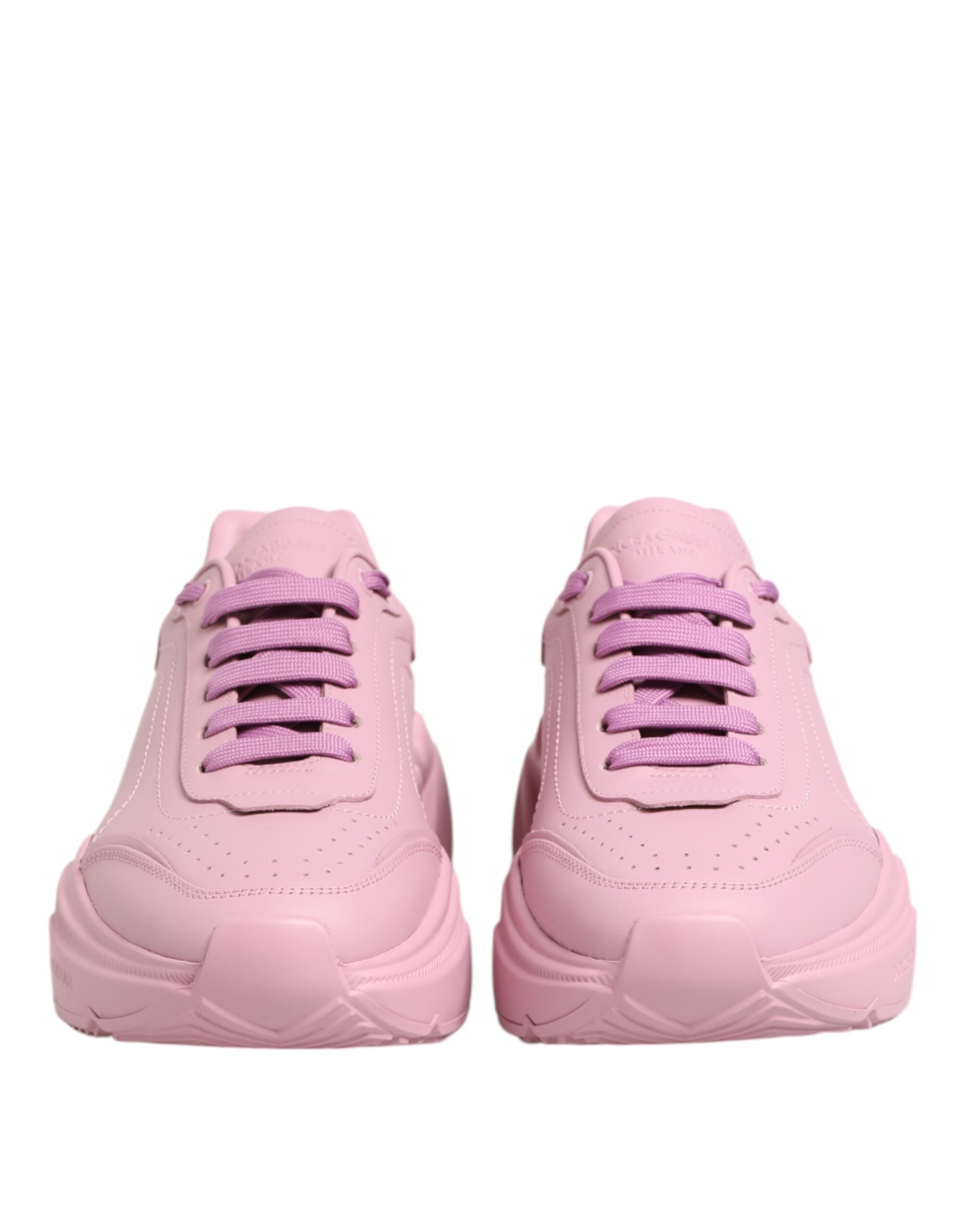Dolce & Gabbana – Daymaster – Niedrige Sneakers aus rosa Leder