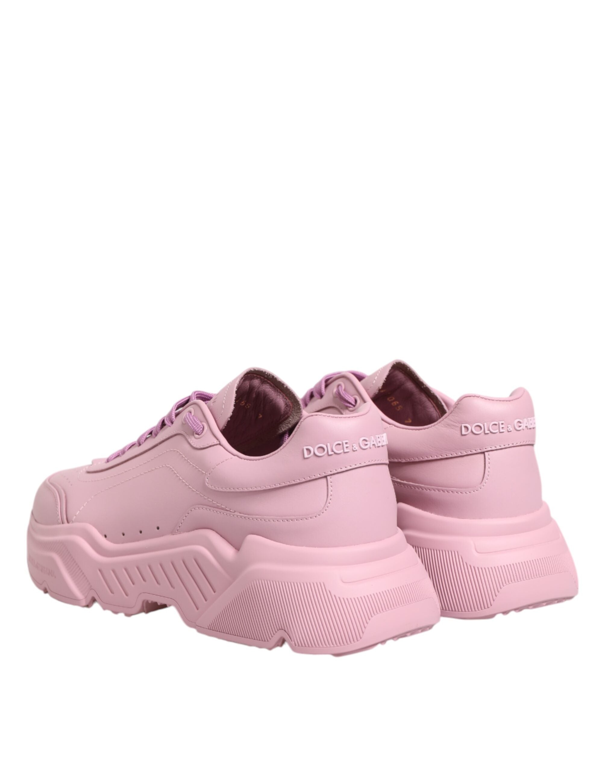 Dolce & Gabbana – Daymaster – Niedrige Sneakers aus rosa Leder