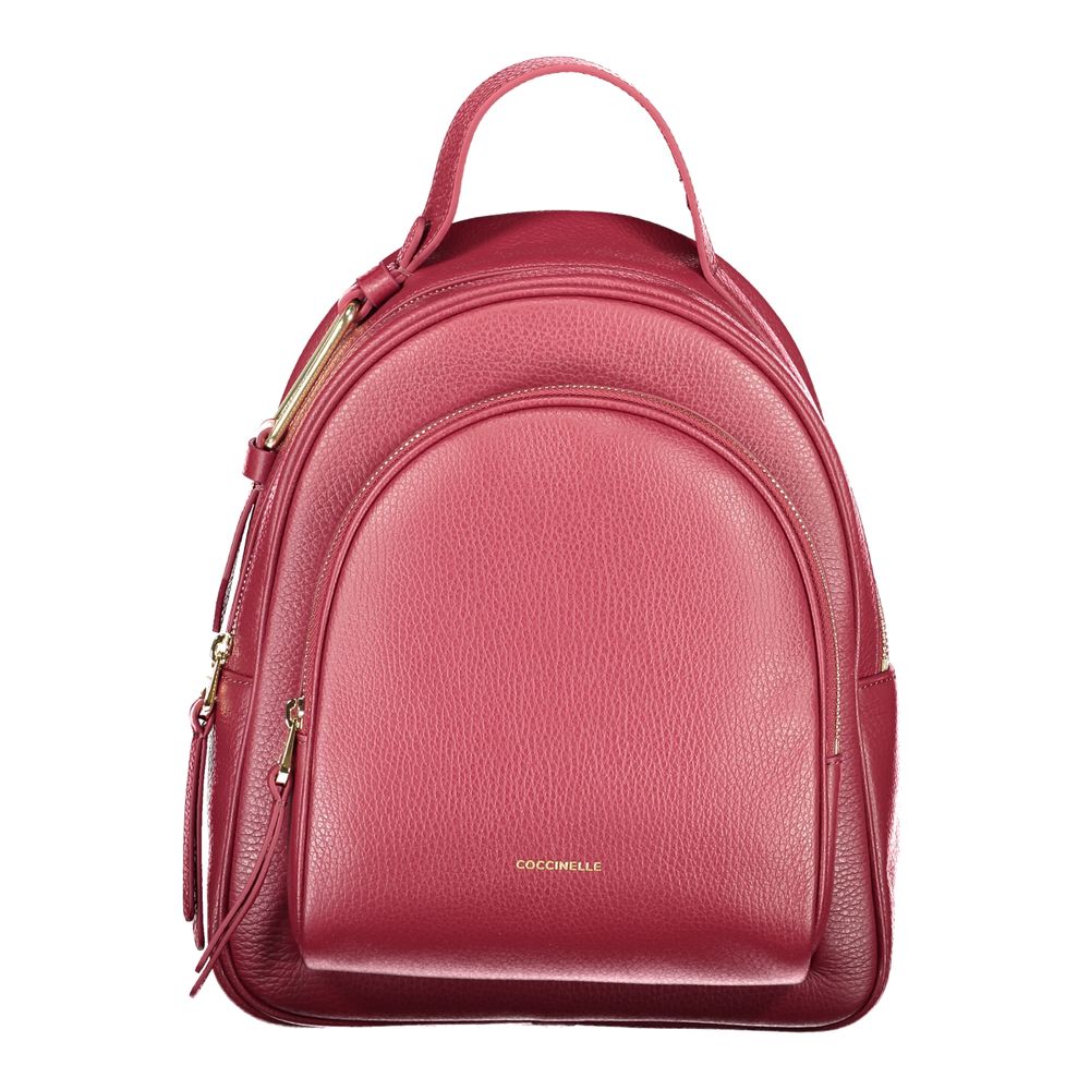 Sac à dos pour femme en cuir violet Coccinelle