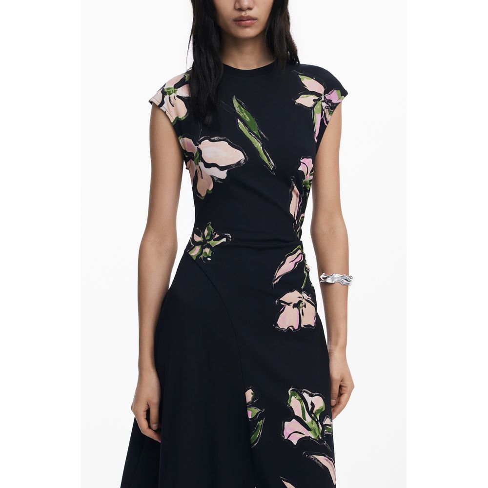 Robe noire en coton Desigual pour femme