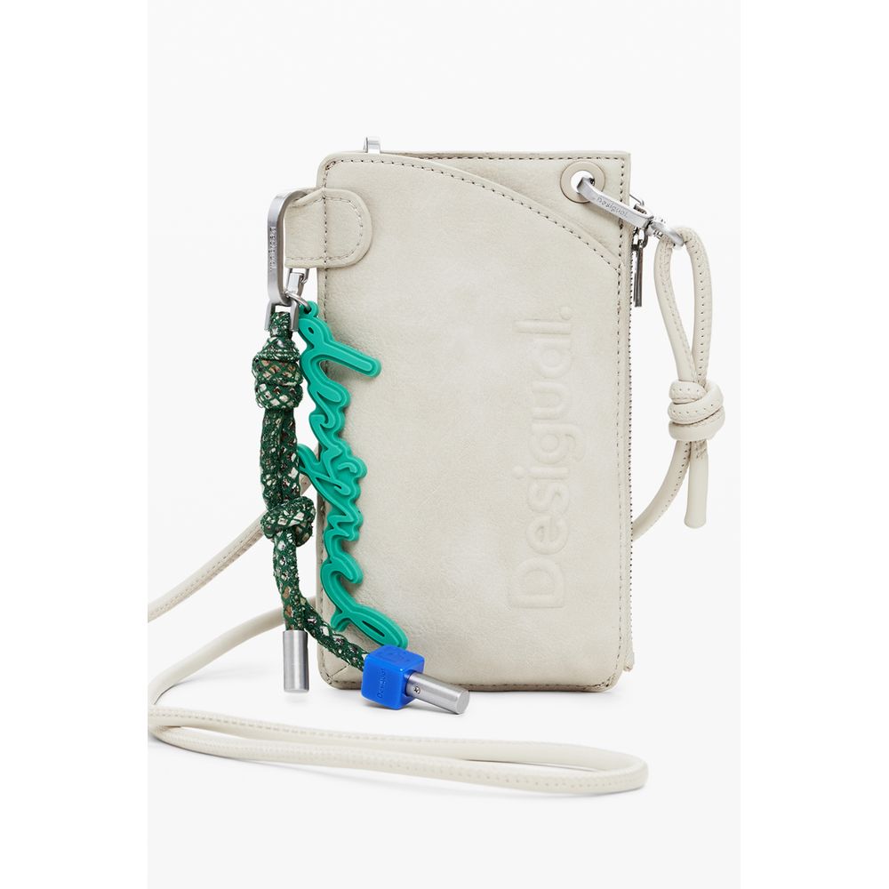 Portefeuille femme Desigual en polyéthylène beige