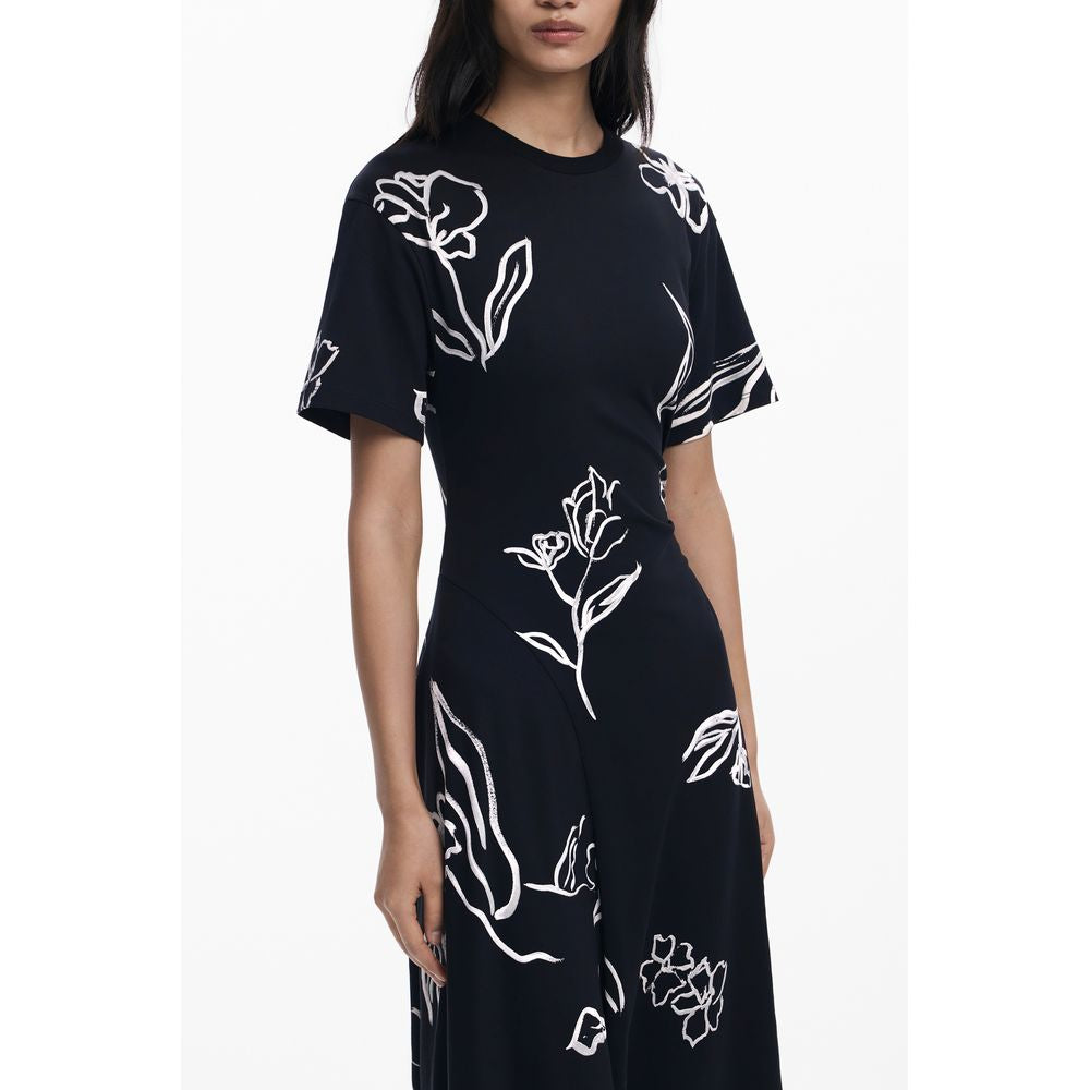 Robe noire en coton Desigual pour femme