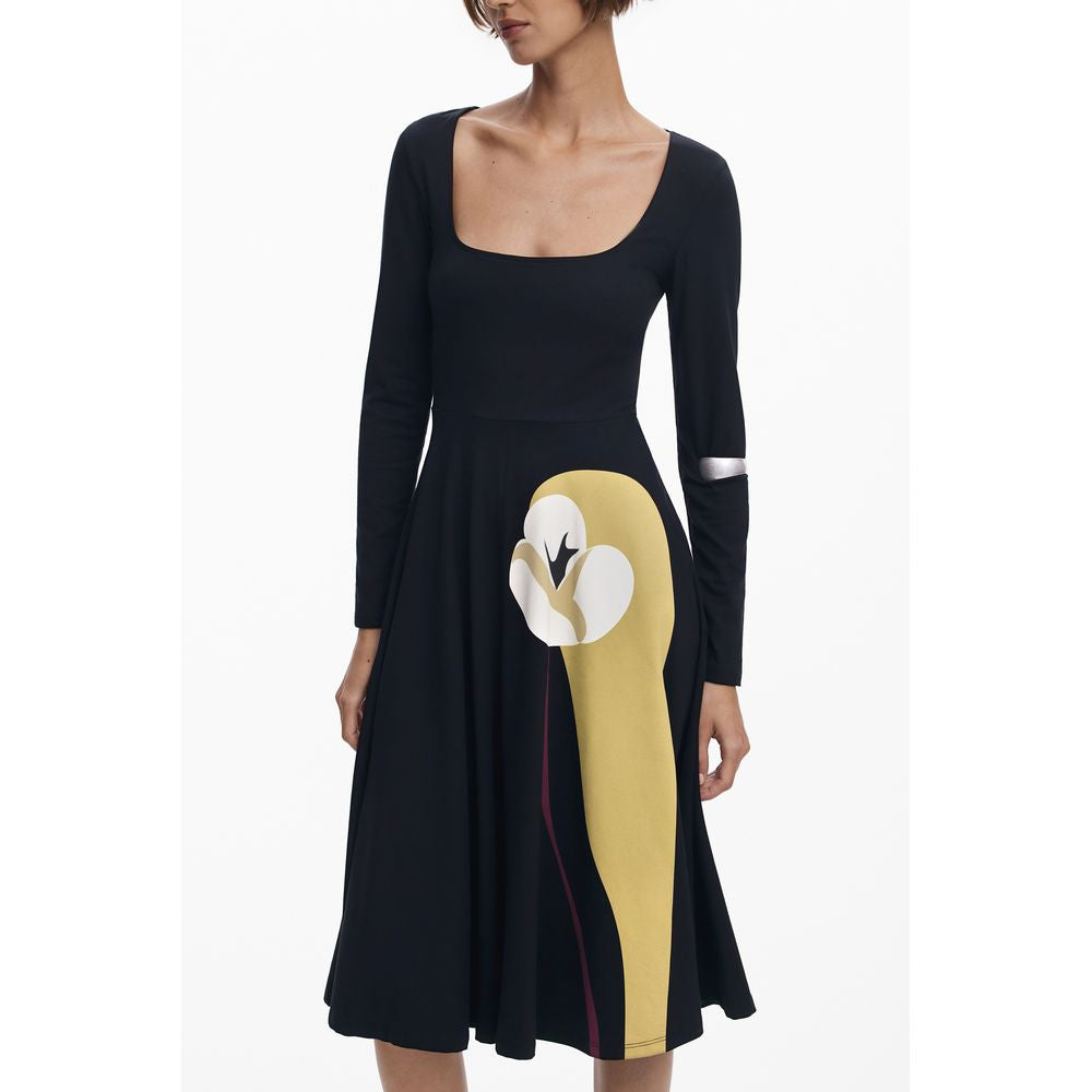 Robe noire en coton Desigual pour femme