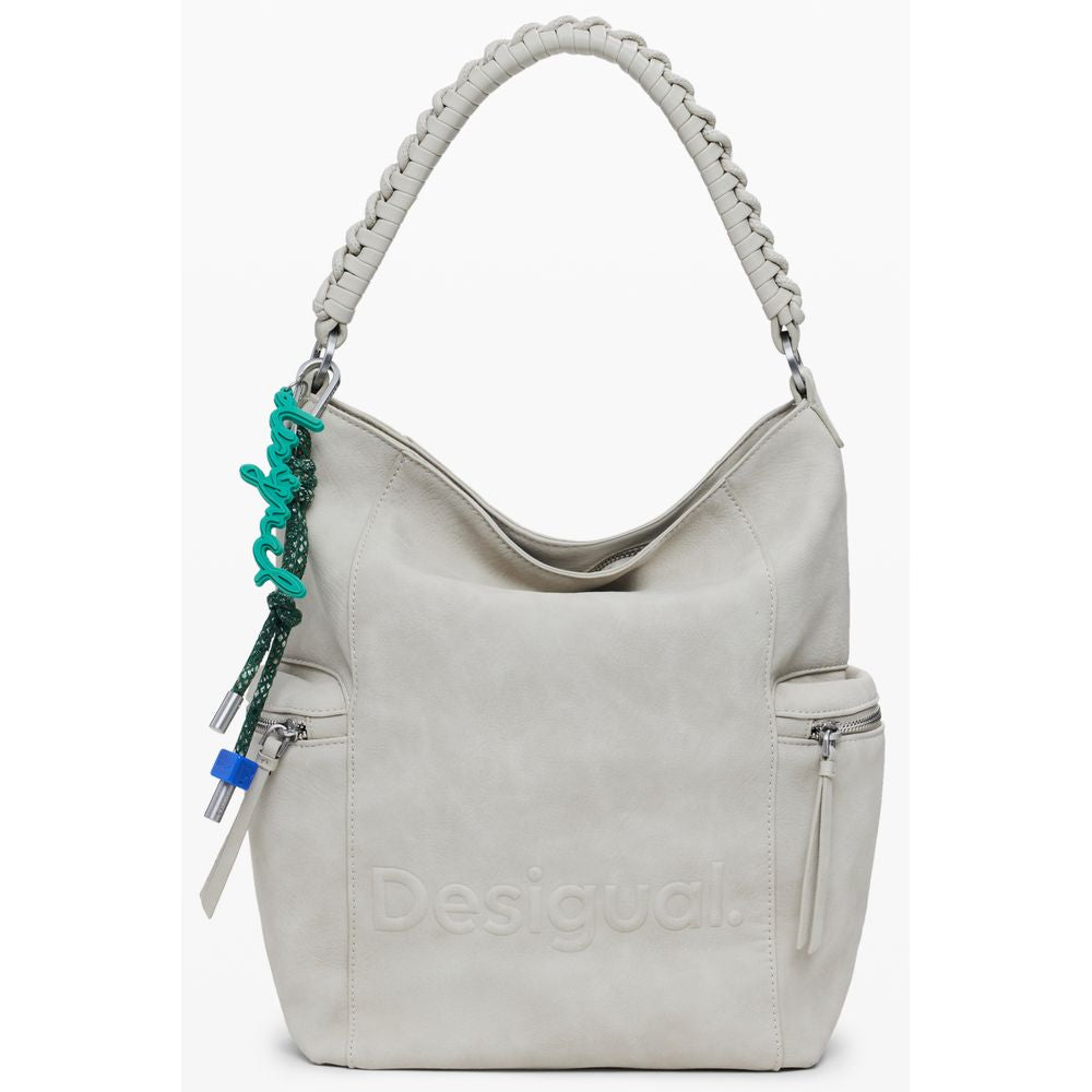 Sac à dos Desigual beige en polyéthylène pour femme