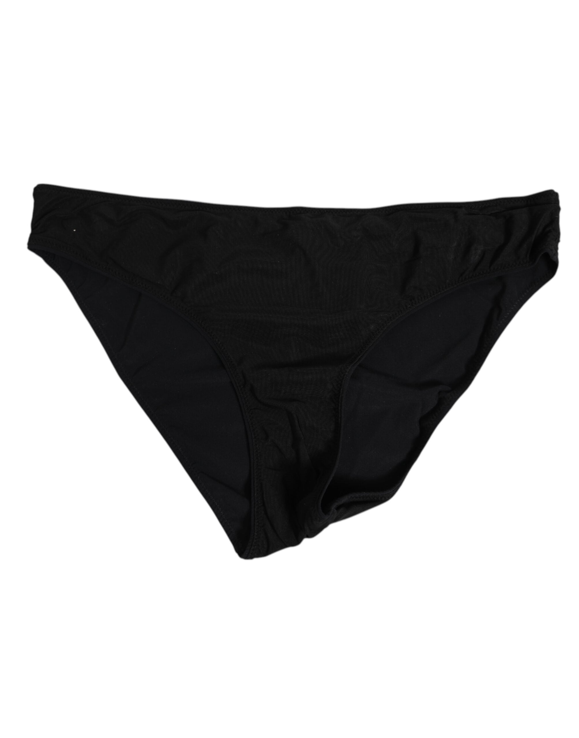 Slip en nylon extensible noir Dolce & Gabbana pour femme