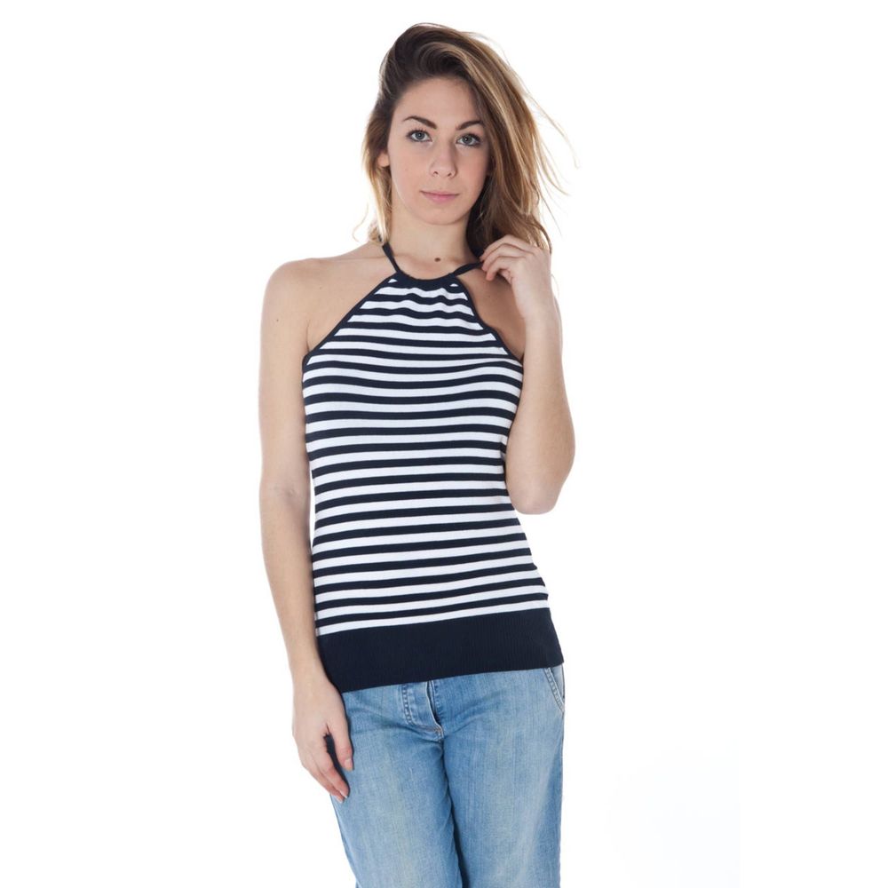 Débardeur en coton bleu Datch
