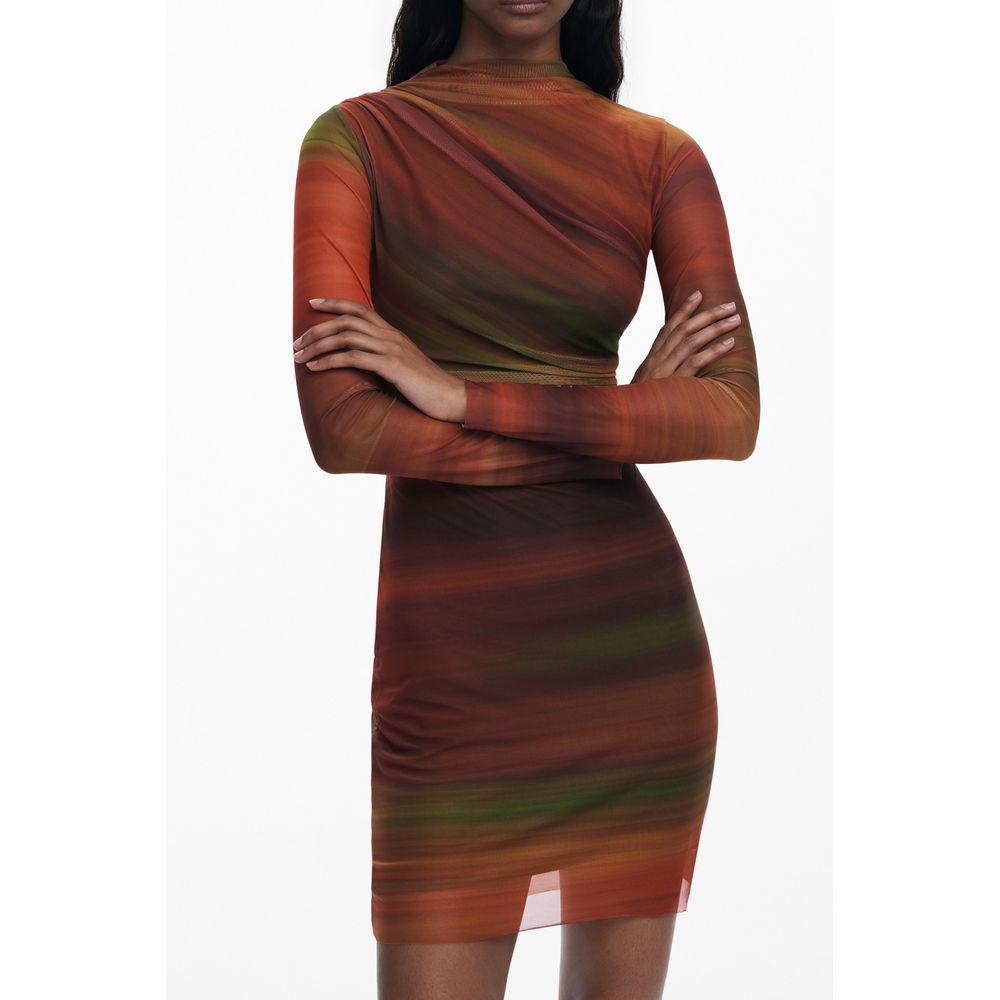 Robe Desigual Orange Polyester Femme