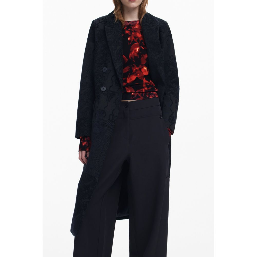 Manteau femme Desigual en polyester noir