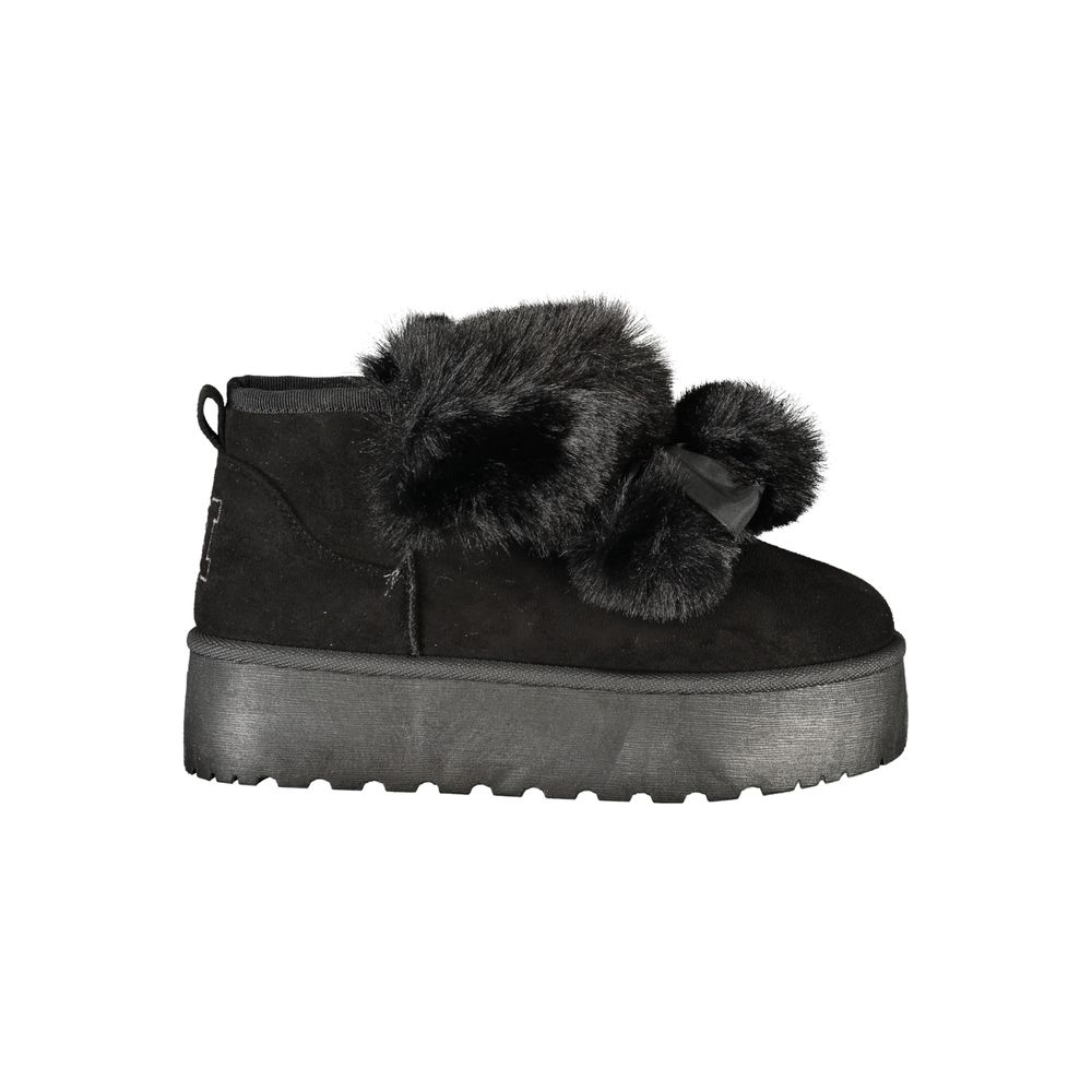 Bottes pour femmes en polyester noir Laura Biagiotti