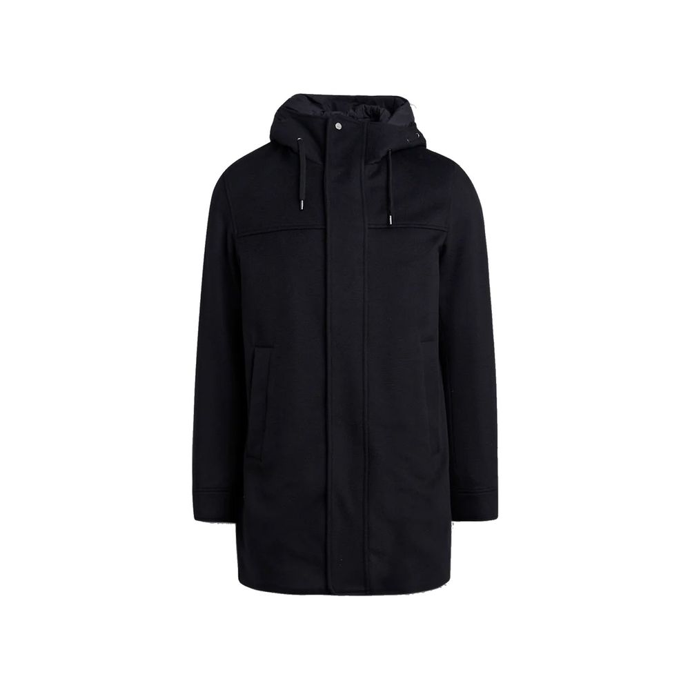 Manteau à capuche en laine et cachemire Herno
