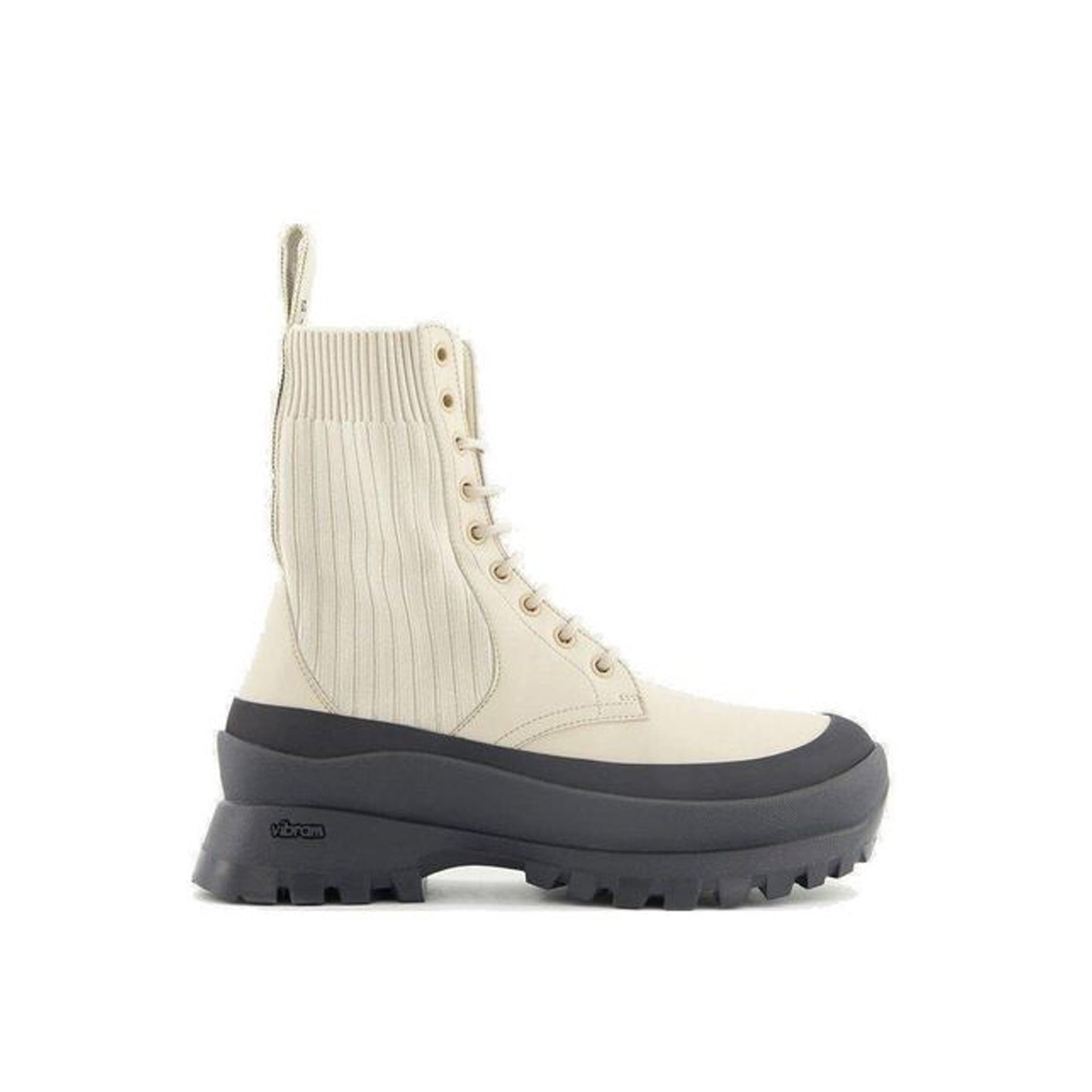 Stella McCartney Chelsea Knit Lace - Up Trace Boots - WOMEN SHOES - STELLA MCCARTNEY - Tluxy New