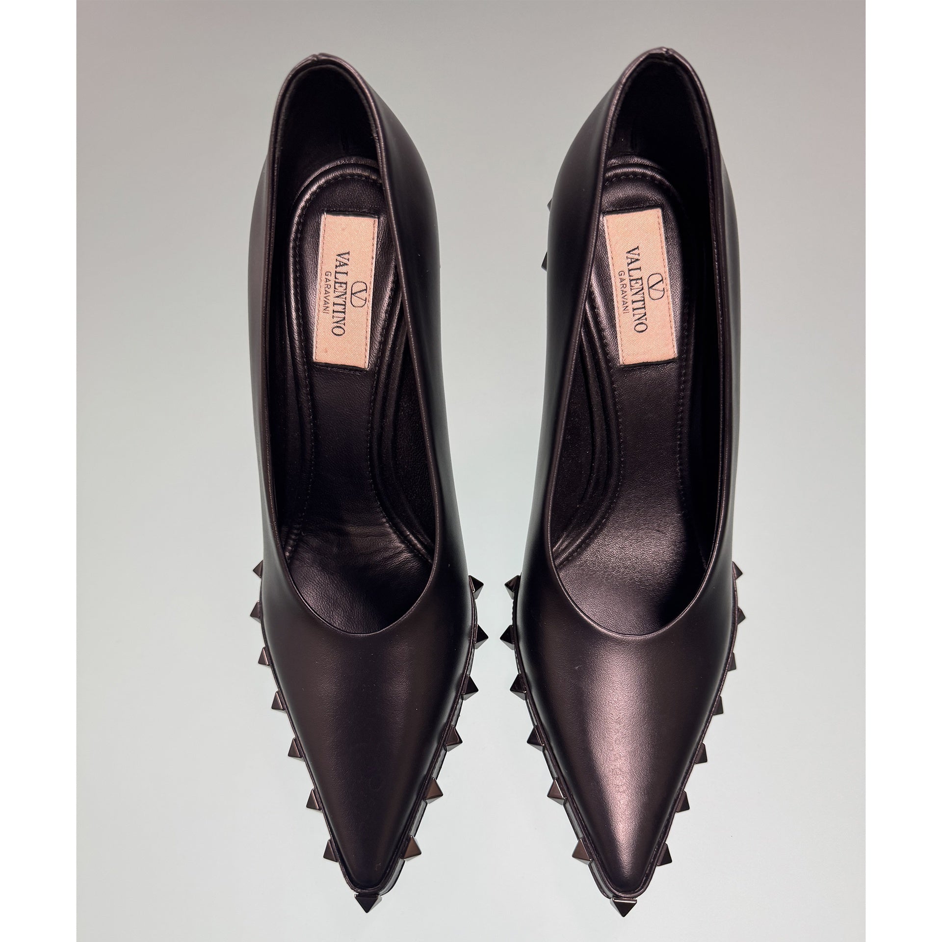 Valentino Garavani Rockstud Leather Pumps - WOMEN SHOES - VALENTINO GARAVANI - Tluxy New