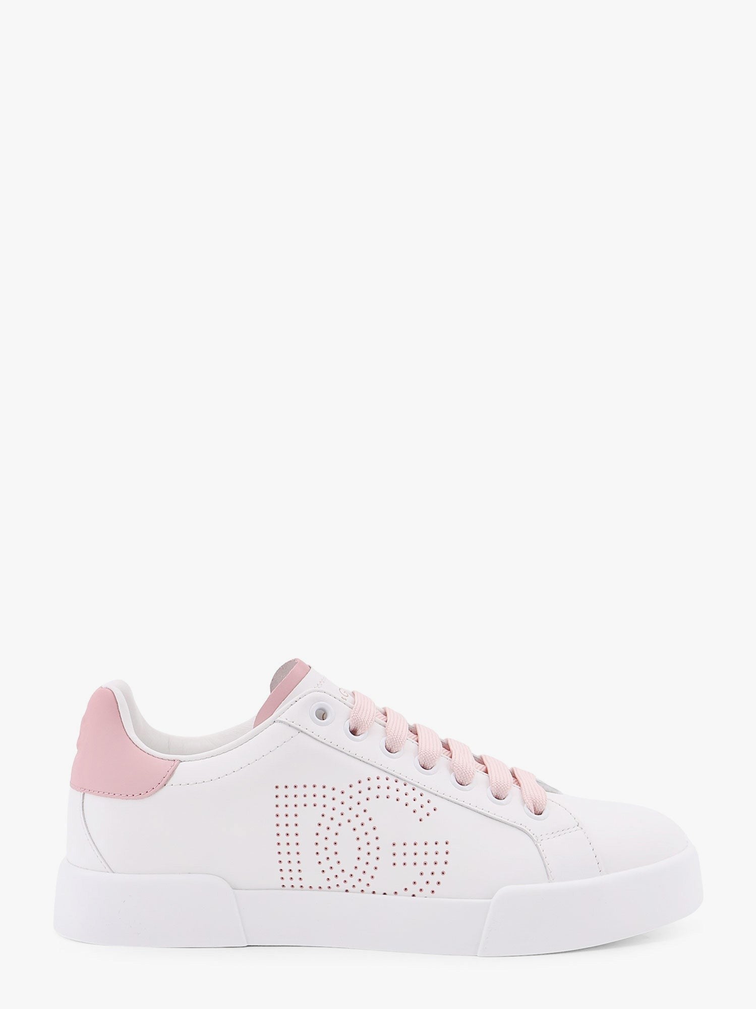 Dolce & Gabbana Portofino low-top leather sneakers with lateral monogram