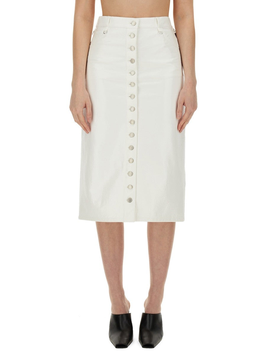 COURREGES SKIRT WITH BUTTONS