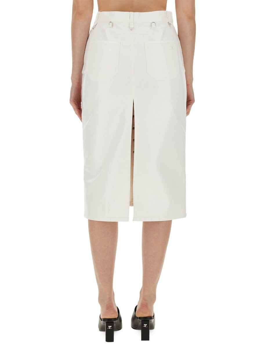 COURREGES SKIRT WITH BUTTONS