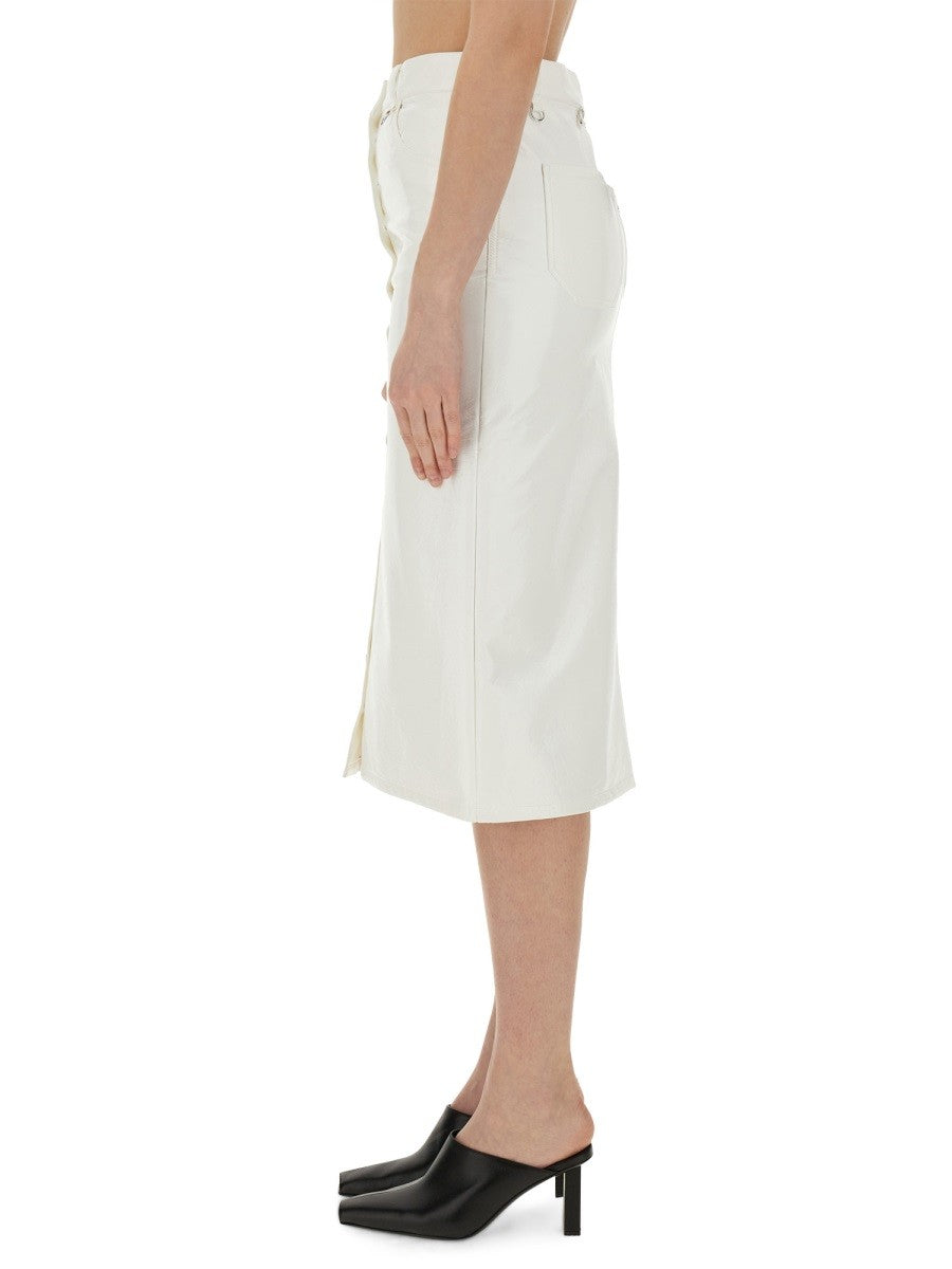 COURREGES SKIRT WITH BUTTONS