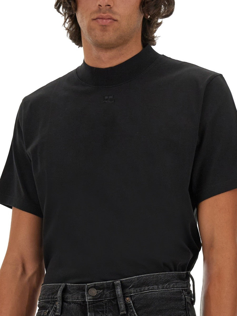 COURREGES T-SHIRT WITH LOGO